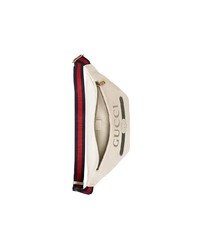 Мужская белая поясная сумка от Gucci