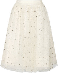 Белая пышная юбка из фатина от Alice + Olivia