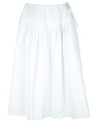 Белая пышная юбка от Chloé