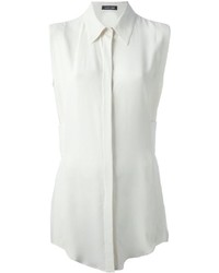Женская белая рубашка без рукавов от Damir Doma