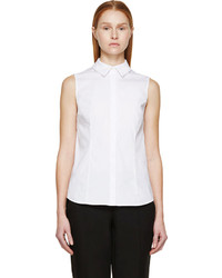 Женская белая рубашка без рукавов от Erdem