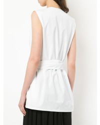 Женская белая рубашка без рукавов от Nehera