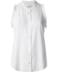 Женская белая рубашка без рукавов от Mauro Grifoni