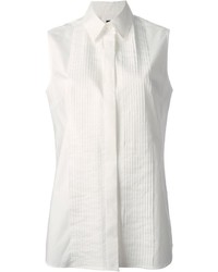 Женская белая рубашка без рукавов от McQ by Alexander McQueen