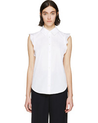 Женская белая рубашка без рукавов от Stella McCartney