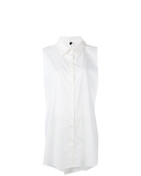 Женская белая рубашка без рукавов от Unravel Project