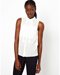 Женская белая рубашка без рукавов от Vero Moda