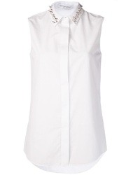 Женская белая рубашка без рукавов от Viktor & Rolf