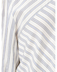 Женская белая рубашка в вертикальную полоску от Isabel Marant
