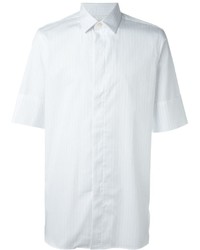 Мужская белая рубашка в вертикальную полоску от Paul Smith