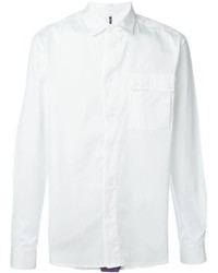 Мужская белая рубашка в шотландскую клетку от Oamc