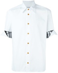 Мужская белая рубашка в шотландскую клетку от Vivienne Westwood