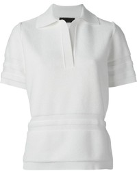 Женская белая рубашка поло от Alexander Wang
