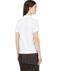 Женская белая рубашка поло от Comme des Garcons