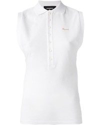 Женская белая рубашка поло от Dsquared2