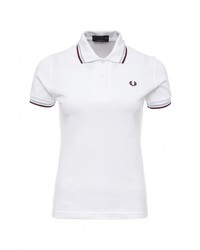 Женская белая рубашка поло от Fred Perry