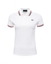 Женская белая рубашка поло от Fred Perry