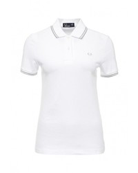 Женская белая рубашка поло от Fred Perry