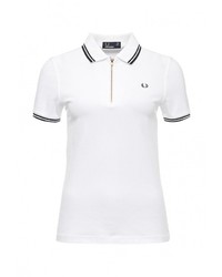 Женская белая рубашка поло от Fred Perry