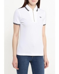 Женская белая рубашка поло от Fred Perry