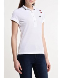 Женская белая рубашка поло от Fred Perry