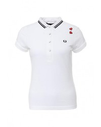 Женская белая рубашка поло от Fred Perry