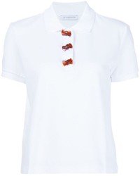 Женская белая рубашка поло от J.W.Anderson