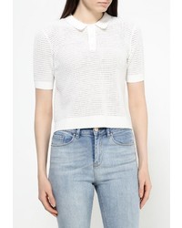 Женская белая рубашка поло от LOST INK