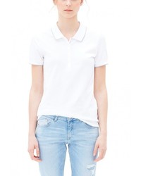 Женская белая рубашка поло от s.Oliver