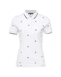 Женская белая рубашка поло от Tommy Hilfiger