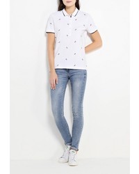 Женская белая рубашка поло от Tommy Hilfiger