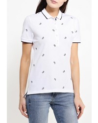 Женская белая рубашка поло от Tommy Hilfiger