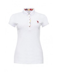 Женская белая рубашка поло от U.S. Polo Assn.