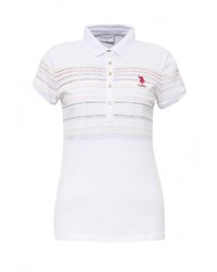 Женская белая рубашка поло от U.S. Polo Assn.