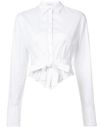 Женская белая рубашка с вышивкой от Tome