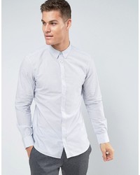 Мужская белая рубашка с геометрическим рисунком от French Connection