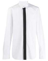 Мужская белая рубашка с длинным рукавом в вертикальную полоску от Stella McCartney