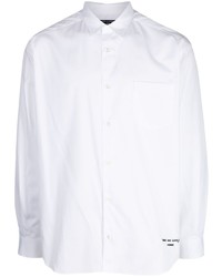 Мужская белая рубашка с длинным рукавом с вышивкой от Comme des Garcons Homme