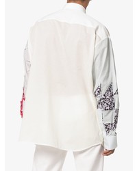 Мужская белая рубашка с длинным рукавом с вышивкой от Calvin Klein 205W39nyc
