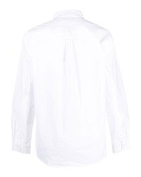 Мужская белая рубашка с длинным рукавом с вышивкой от Henrik Vibskov