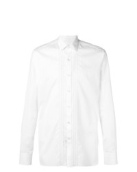 Мужская белая рубашка с длинным рукавом с вышивкой от Lanvin