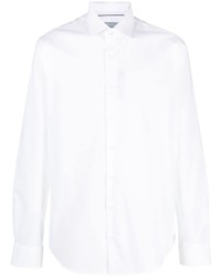 Мужская белая рубашка с длинным рукавом с вышивкой от Michael Kors