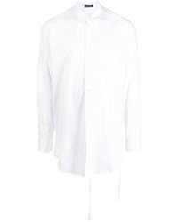 Мужская белая рубашка с длинным рукавом с принтом от Ann Demeulemeester
