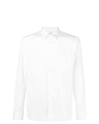 Мужская белая рубашка с длинным рукавом с принтом от Comme Des Garçons Shirt Boys