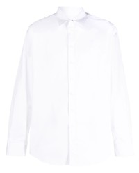 Мужская белая рубашка с длинным рукавом с принтом от DSQUARED2