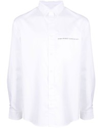 Мужская белая рубашка с длинным рукавом с принтом от Misbhv