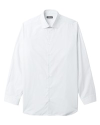 Мужская белая рубашка с длинным рукавом с принтом от Raf Simons