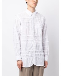 Мужская белая рубашка с длинным рукавом с принтом от Engineered Garments