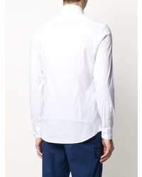 Мужская белая рубашка с длинным рукавом с принтом от Les Hommes Urban