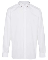 Мужская белая рубашка с длинным рукавом с шипами от Givenchy
